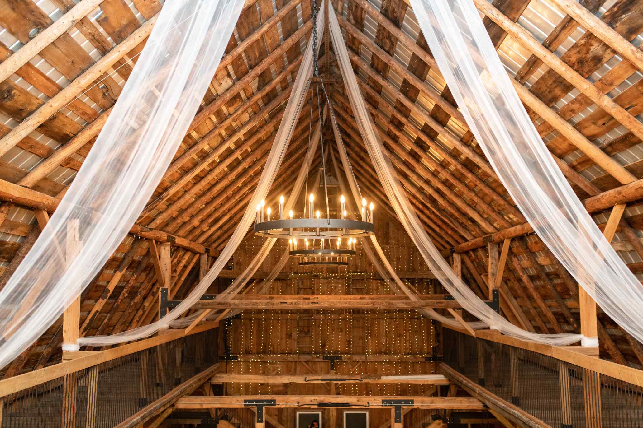 Golden hour at the Oak & Pines estate